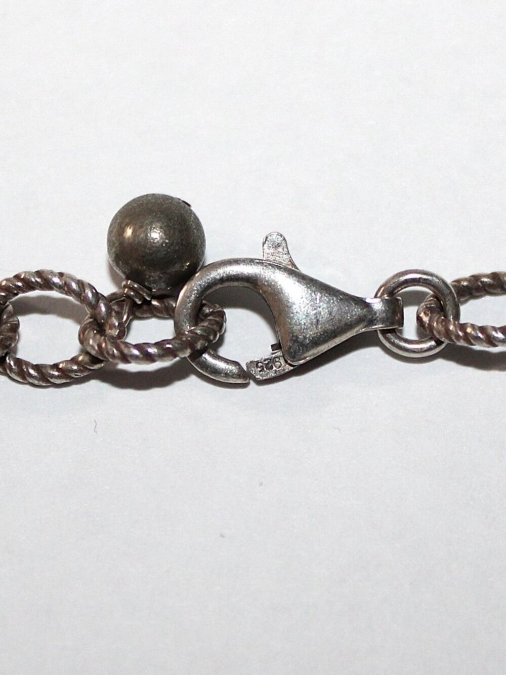 Sterling Silver Rope Link Chain Necklace 20 Grams - Picture 3 of 5